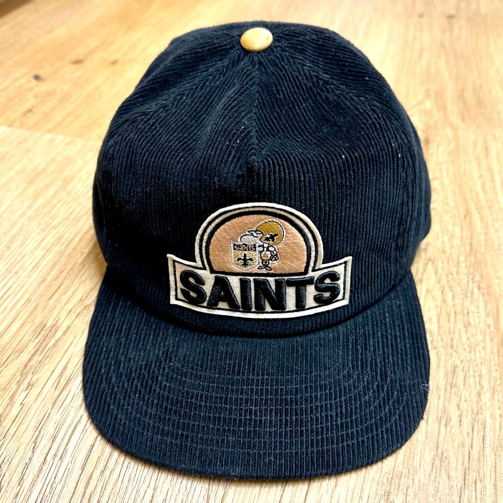 SAINTS Black Gold Corduroy NFL Vintage Hat